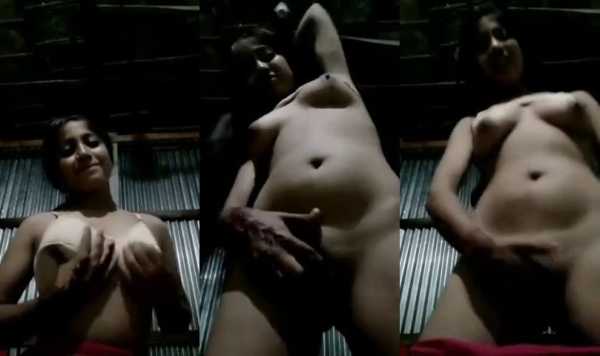 Horny Bengali Girl rubbing her pussy